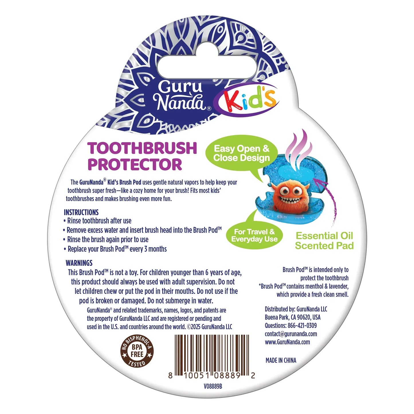 Kids' Brush Pod Toothbrush Protector – 1 Count