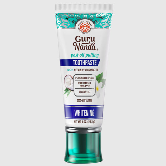 Travel-Size Hydroxyapatite & Neem Whitening Toothpaste, Fluoride Free – 1 oz