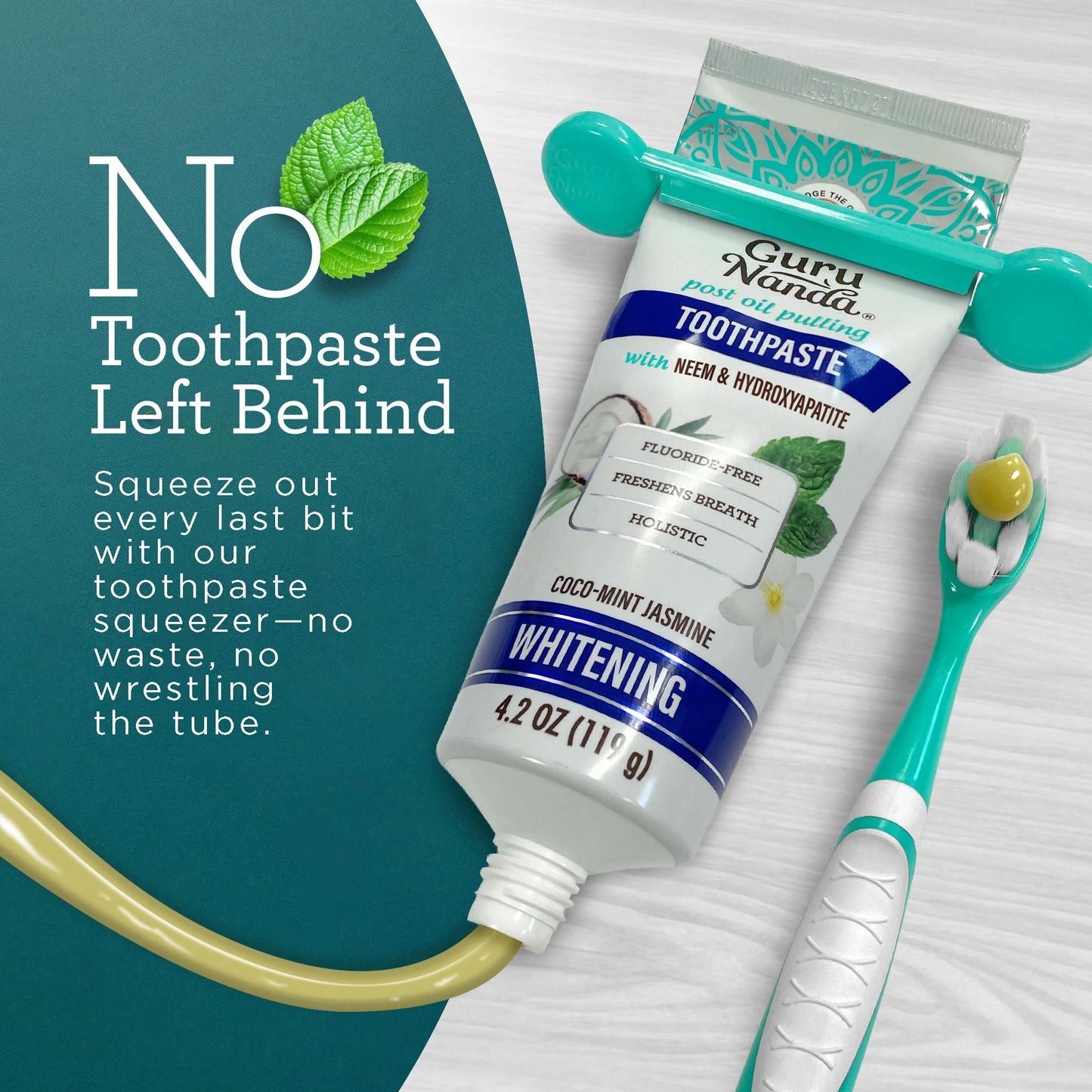 Hydroxyapatite & Neem Whitening Toothpaste, Fluoride Free