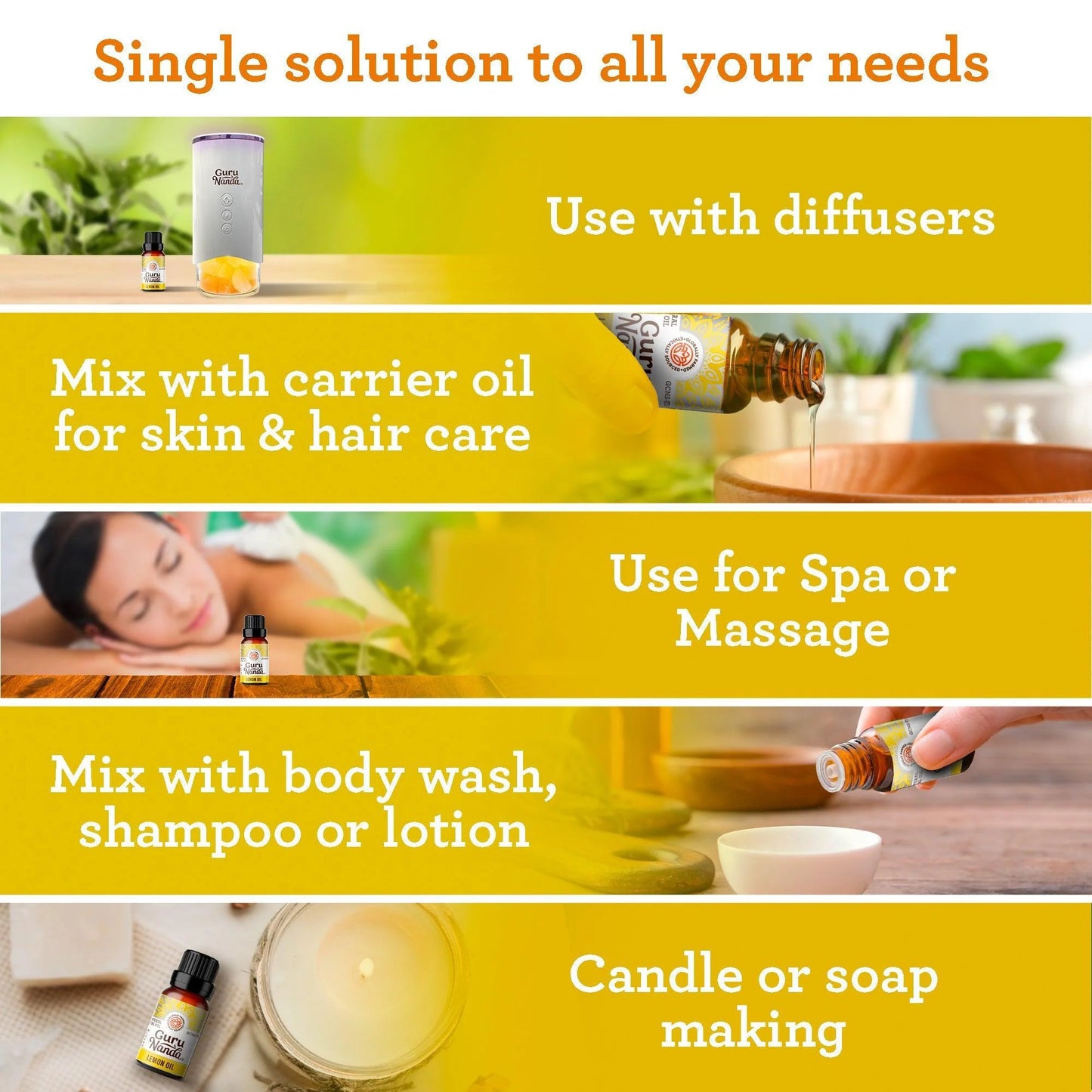 Lemon Essential Oil, 15 ML - 2-Pack