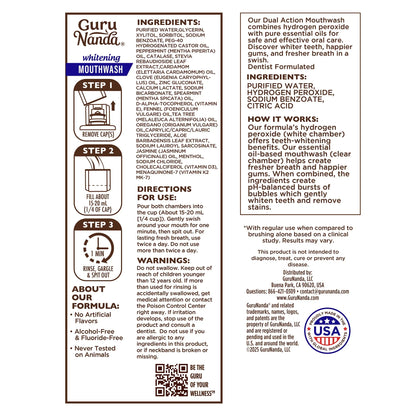 Dual Barrel Oxyburst Whitening Mouthwash, Wild Mint