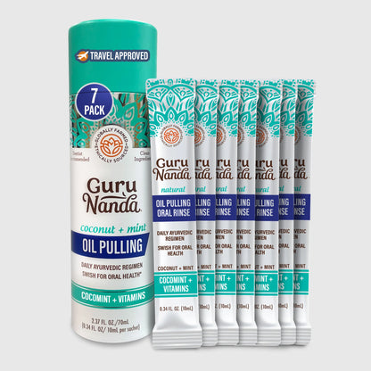 Farmed Mint Oil Pulling Travel Sachets with Natural Essential Oils & Vitamins