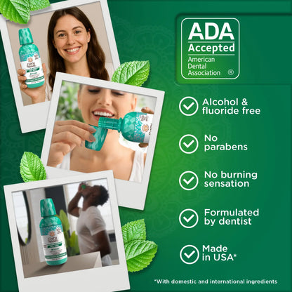 Fresh Breath Harmonizer Oral Rinse, Wild Mint