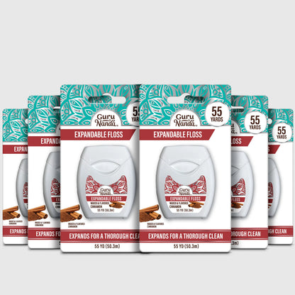 Cinnamon Flavored Expandable Dental Floss – 55 Yards