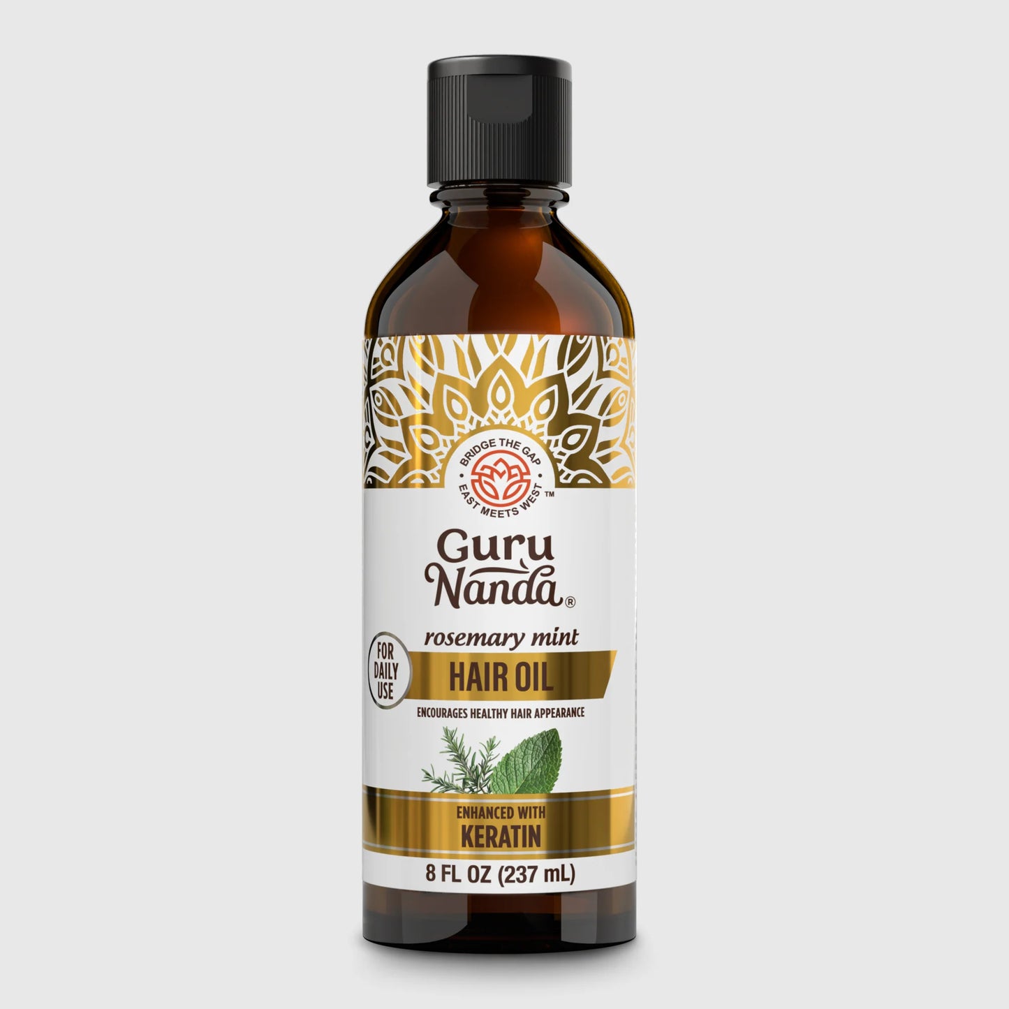 Rosemary Mint Hair Oil with Keratin - 8 oz.