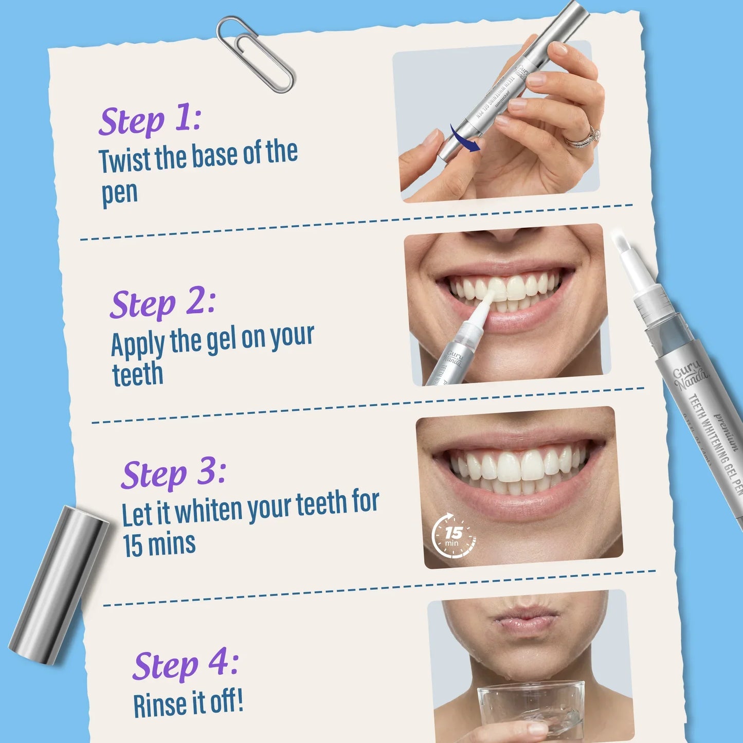 Premium Pearl Whitening Gel Pen – 4mL