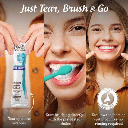 Ready-to-Go Butter on Gums Pre-Pasted Toothbrushes