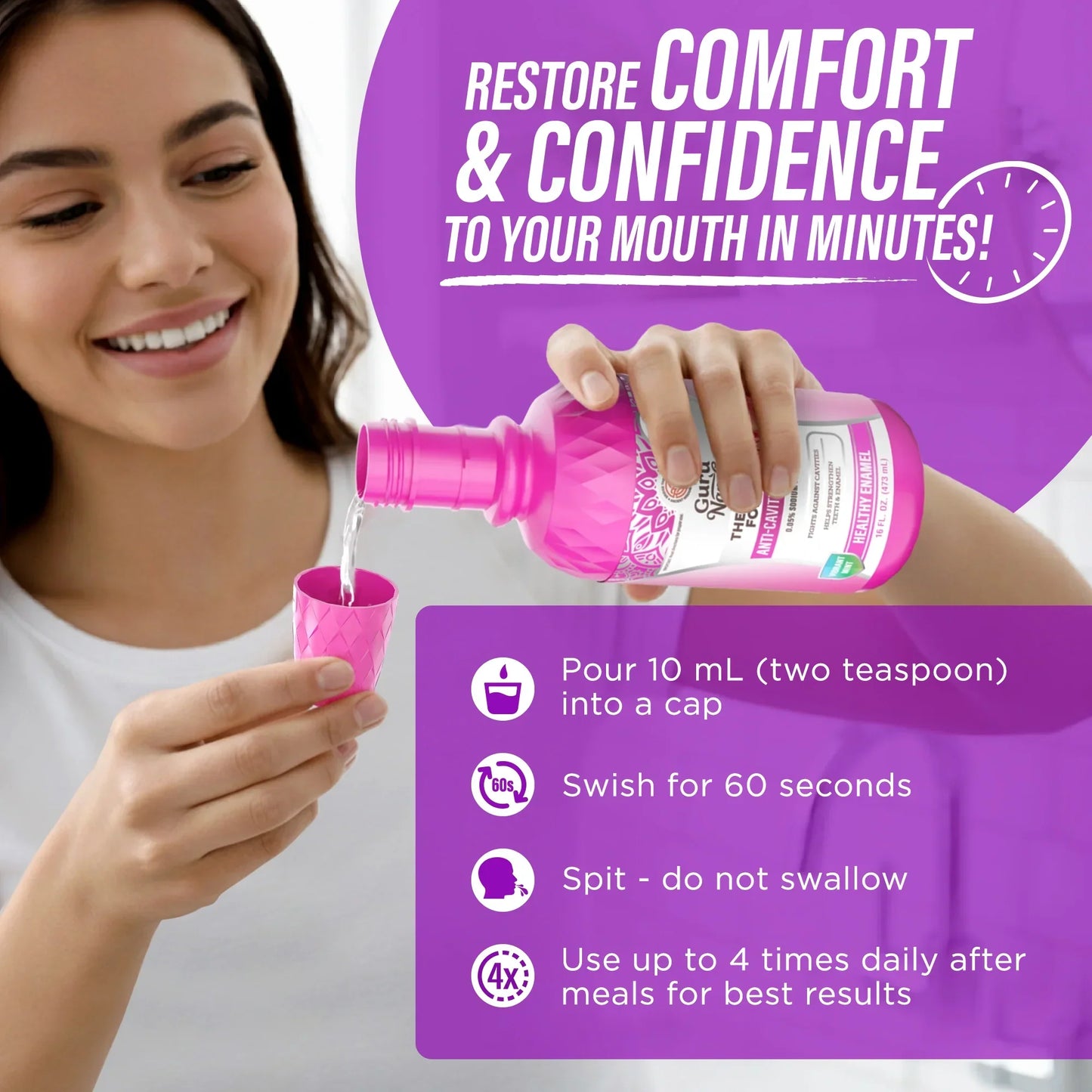 Anti-Cavity Oral Rinse, Vibrant Mint