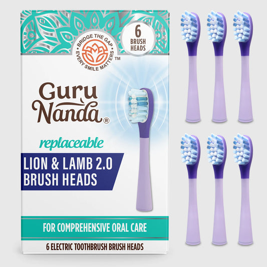 Lion & Lamb 2.0 Replacement Brush Heads – 6 Pack