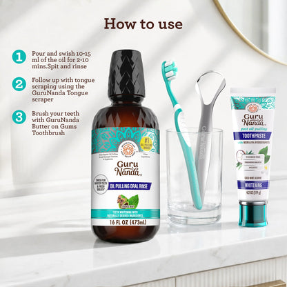 Farmed Mint Oil Pulling with 7 Essential Oils & Vitamins D3, E & K2