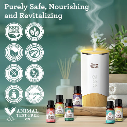 6 Essential Oils Single Notes Set, 10 ML