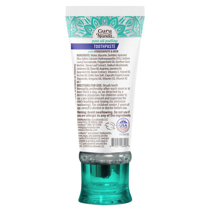 Hydroxyapatite & Neem Whitening Toothpaste, Fluoride Free