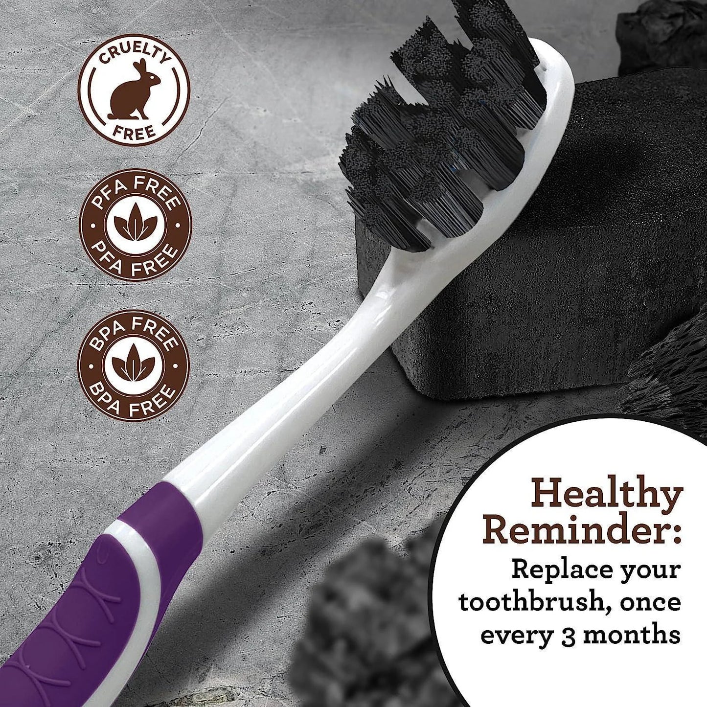Butter On Gums Charcoal Toothbrush
