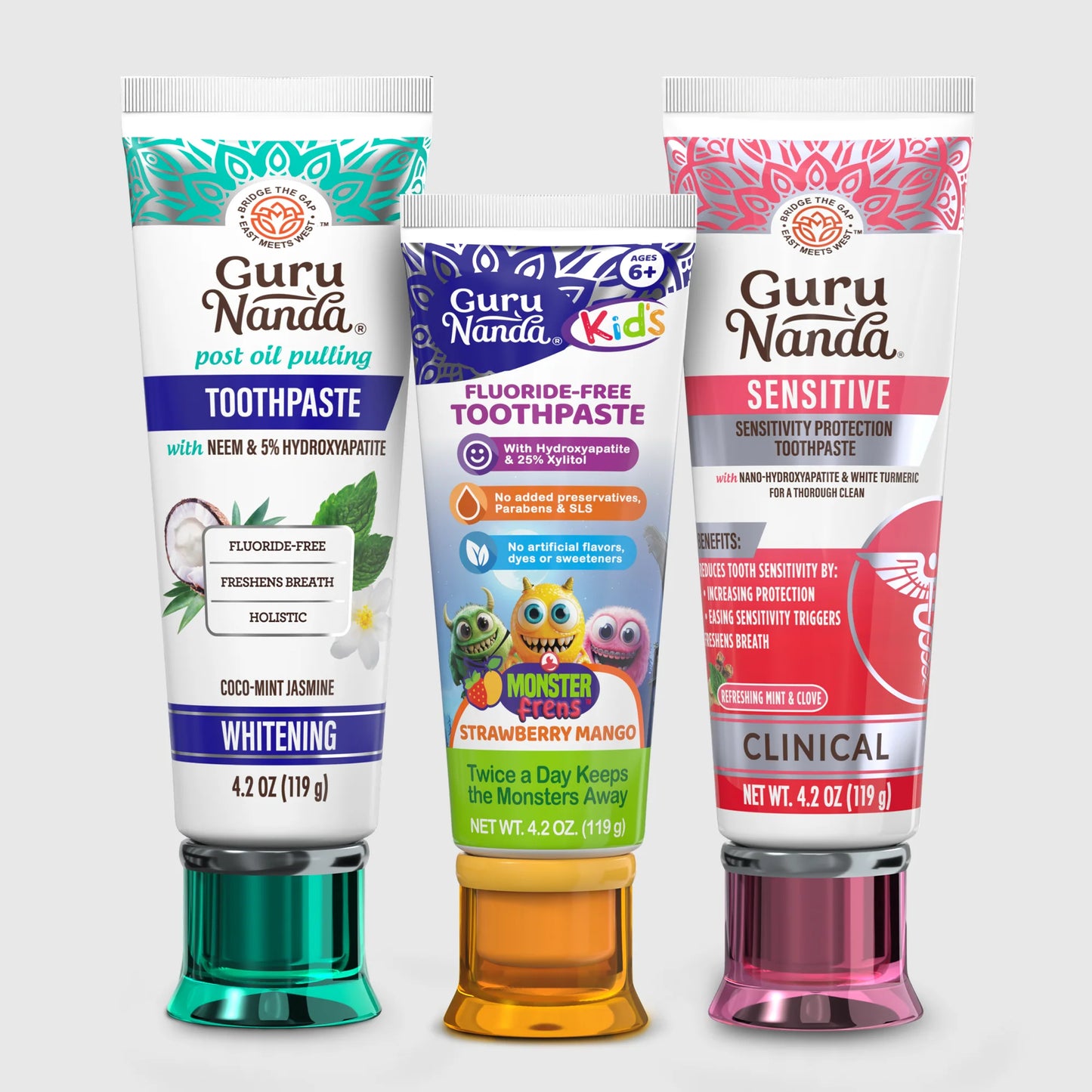All-in-One Family Toothpaste Trio
