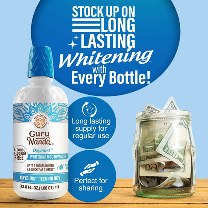 Oxyburst Whitening Oral Rinse, Fresh Mint