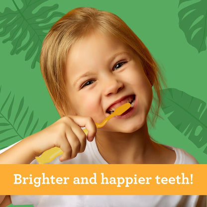 Fun Animals Kids' Toothbrush with Suction Cup – 4 Pack