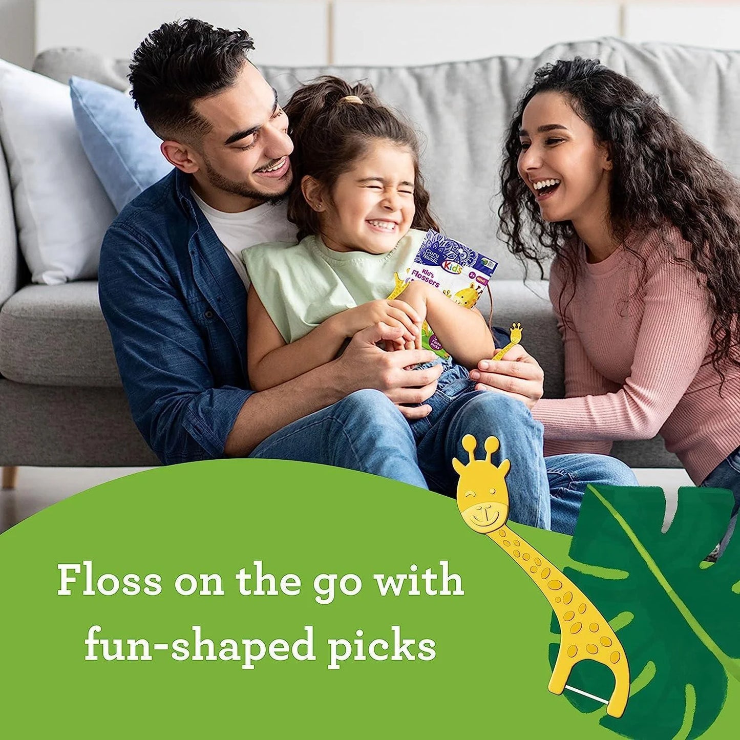 Kids' Giraffe Shaped Flossers, Fluoride-Free