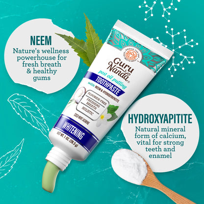 Hydroxyapatite & Neem Whitening Toothpaste, Fluoride Free