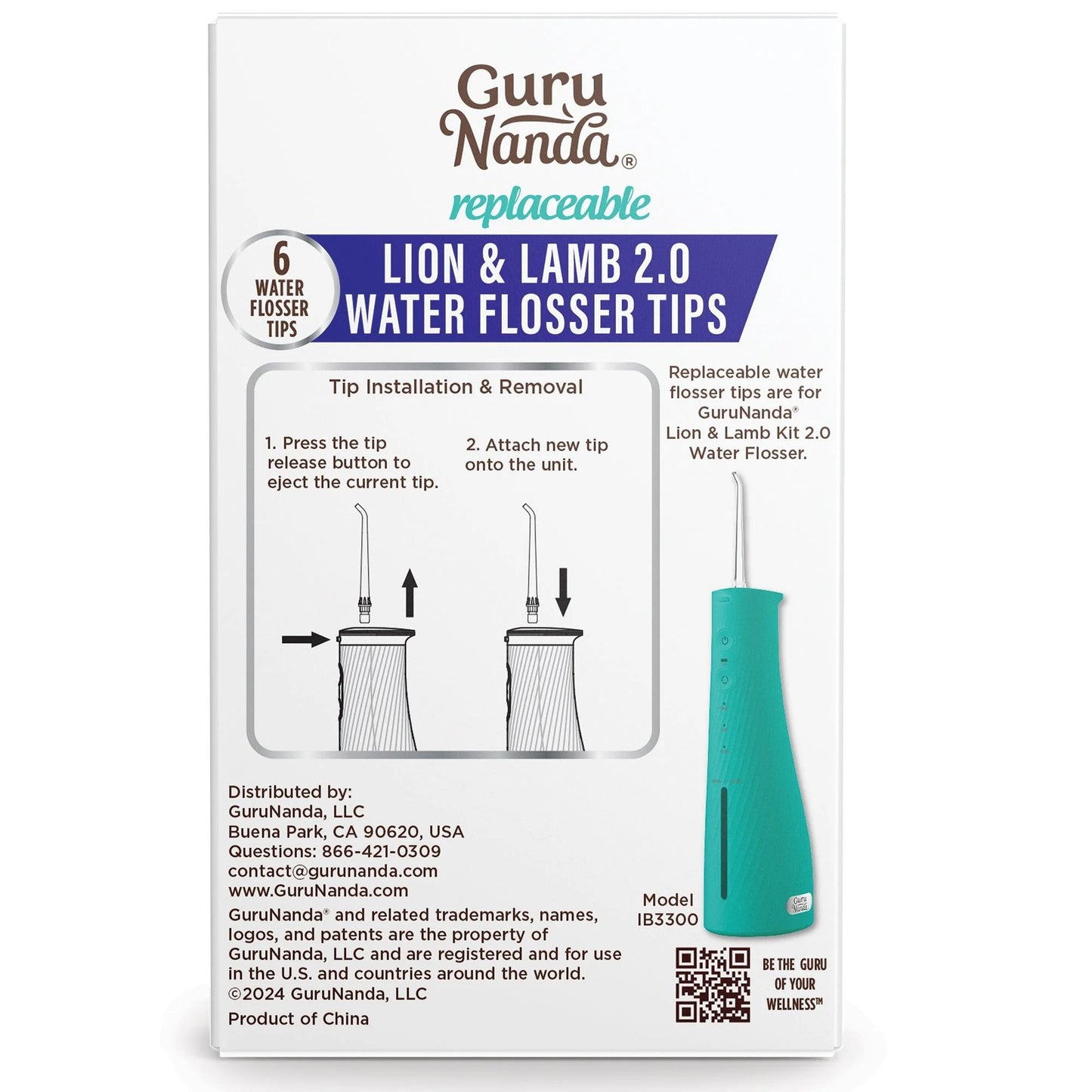 Lion & Lamb 2.0 Replacement Water Flosser Tips