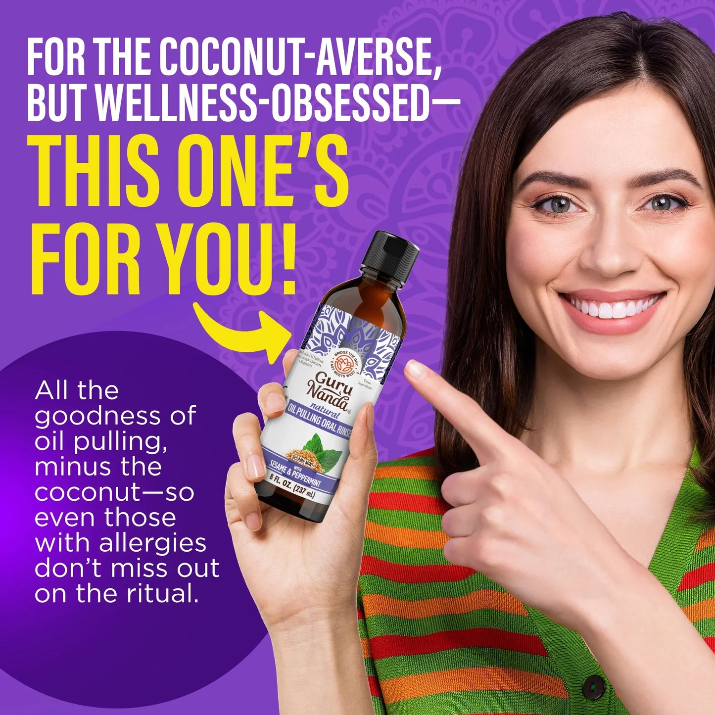 Sesame & Peppermint Oil Pulling – 8 fl. oz.
