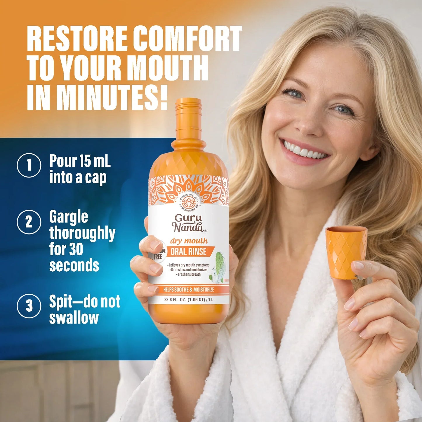 Dry Mouth Oral Rinse, Fresh Mint