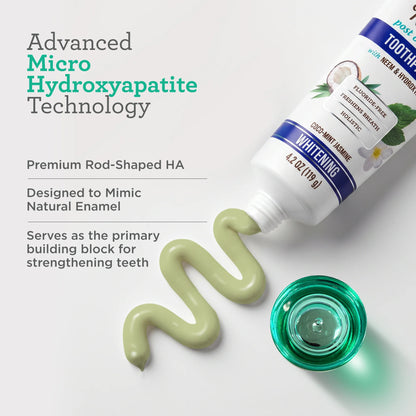Hydroxyapatite & Neem Whitening Toothpaste, Fluoride Free