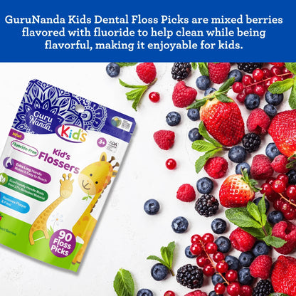 Kids' Giraffe Shaped Flossers, Fluoride-Free