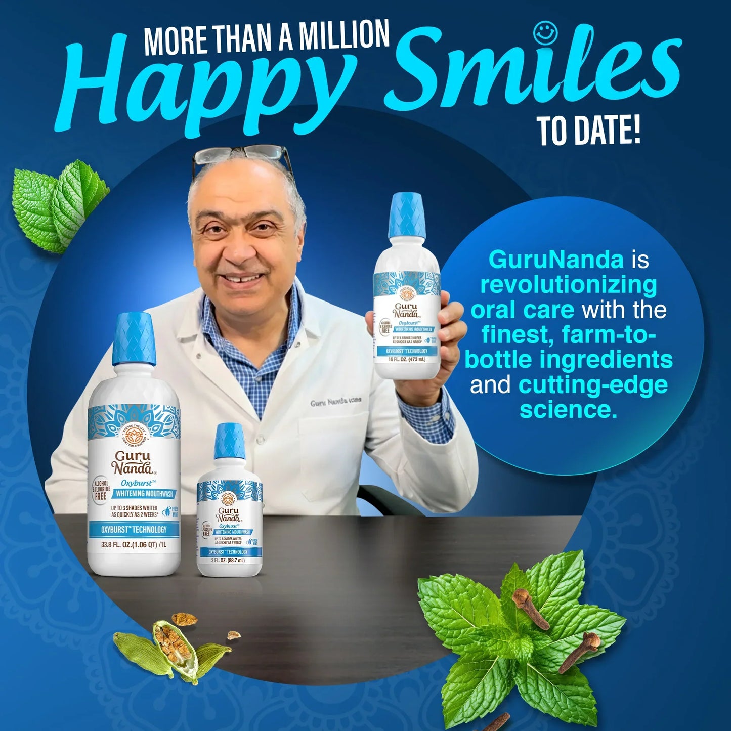 Oxyburst Whitening Oral Rinse, Fresh Mint