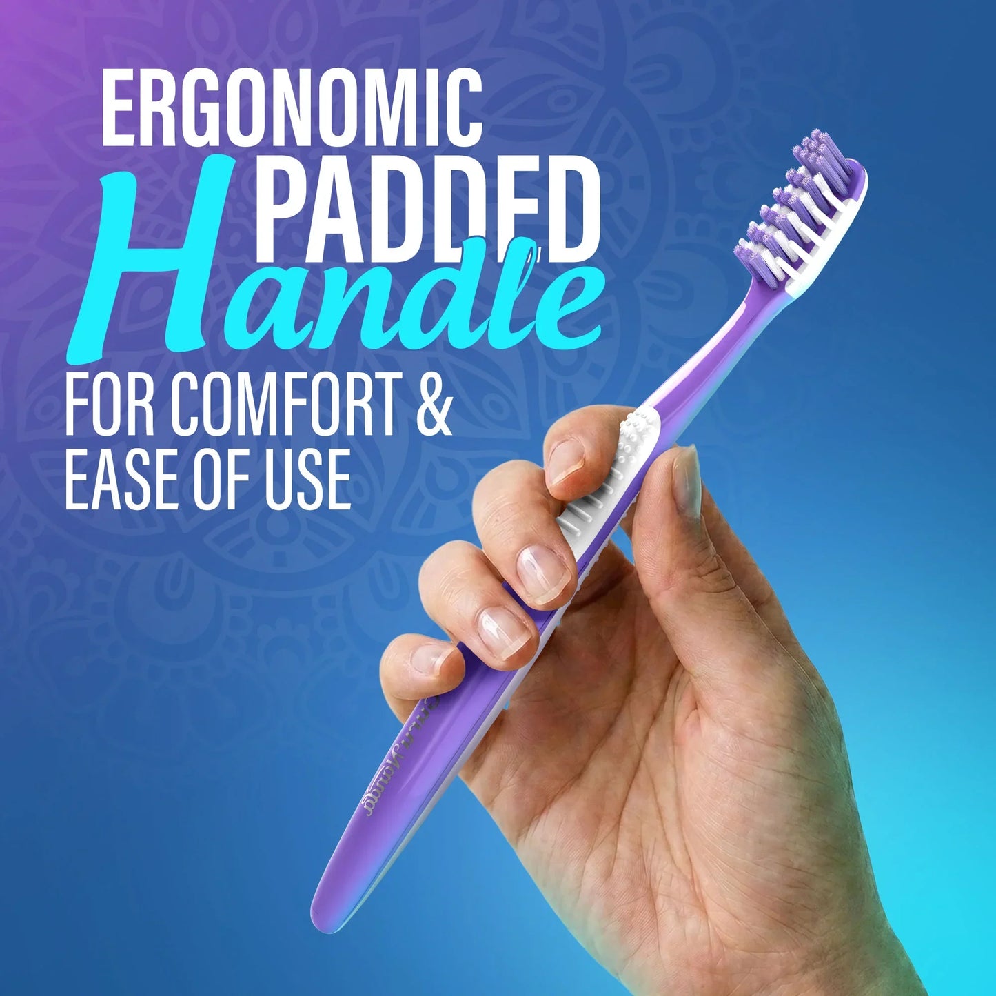 Multi-Action Toothbrush with Tongue Cleaner – 12 Pack