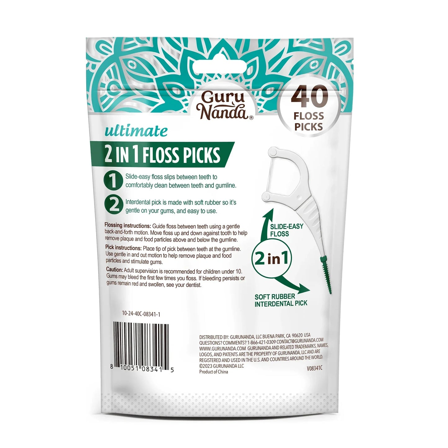2-in-1 Dental Floss Picks