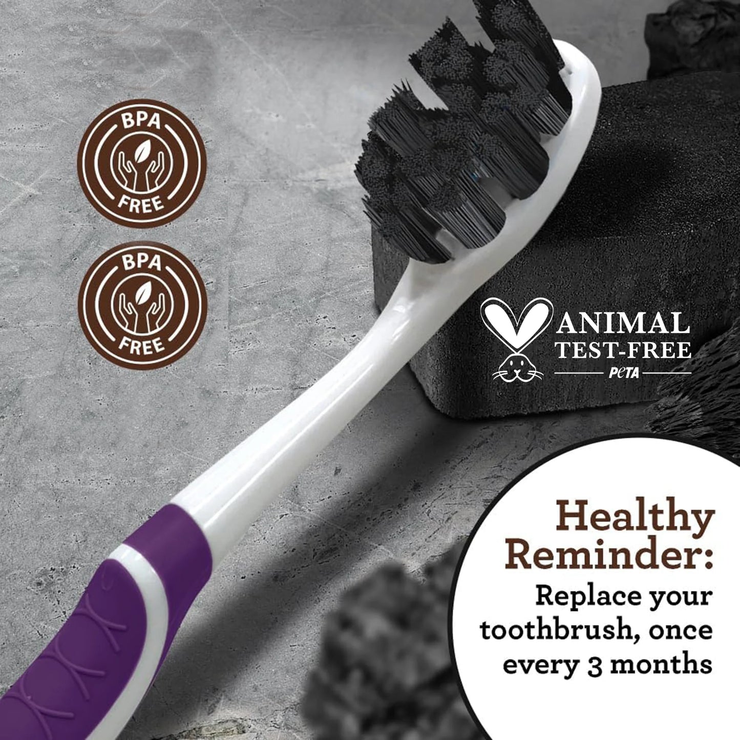 Butter On Gums Charcoal Toothbrush