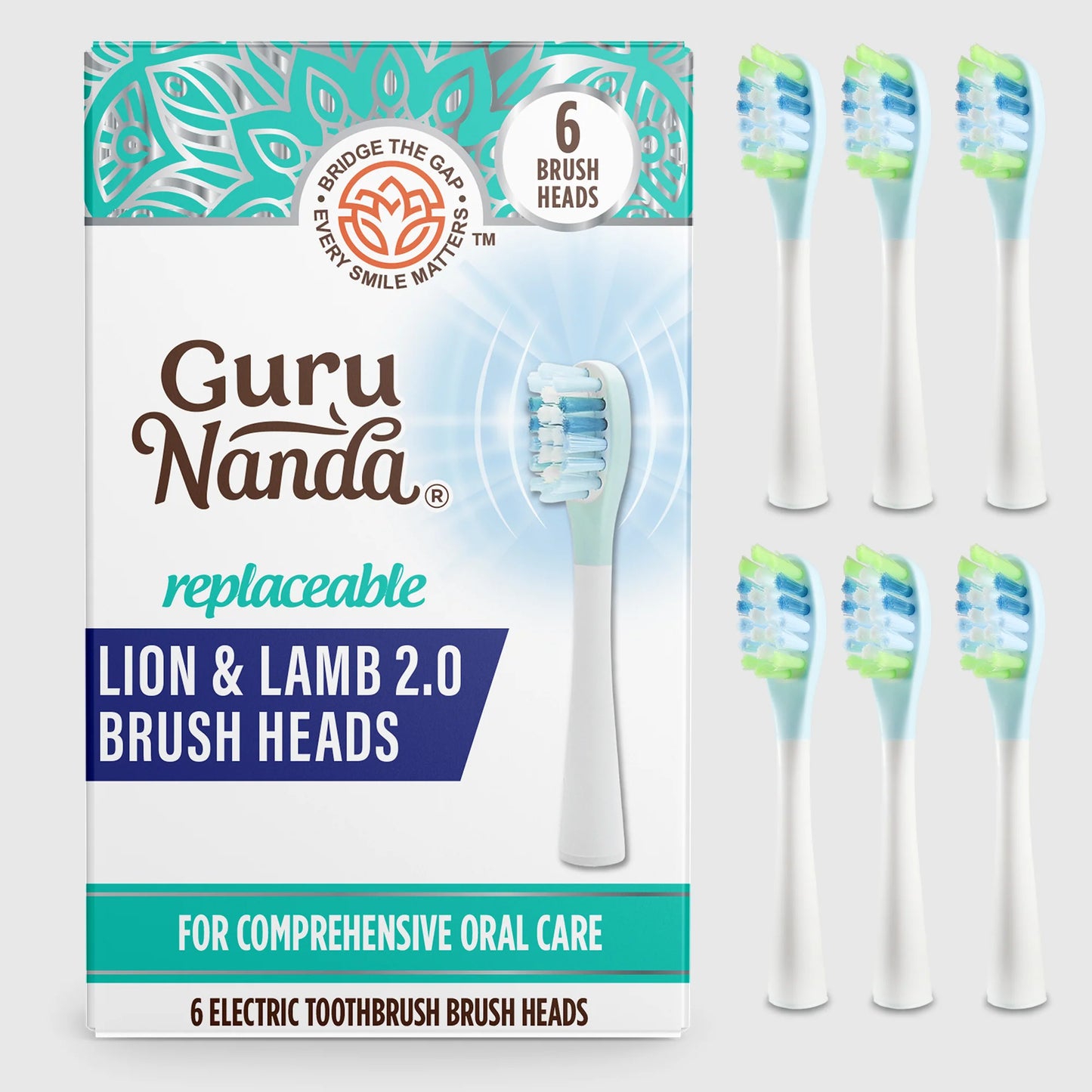 Lion & Lamb 2.0 Replacement Brush Heads – 6 Pack