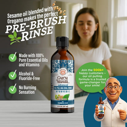Advanced Oil Pulling with Sesame & Oregano – 8 fl. oz.