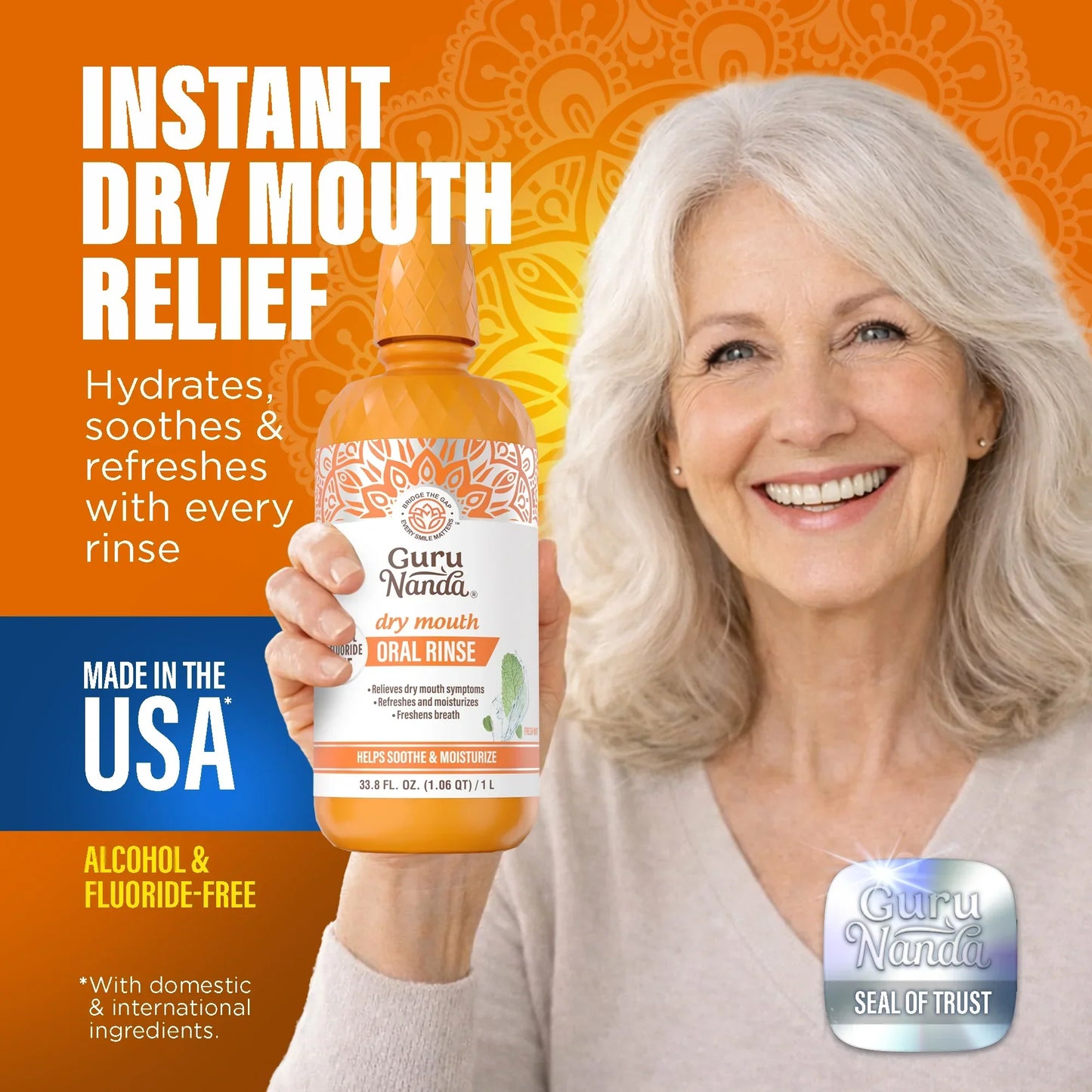 Dry Mouth Oral Rinse, Fresh Mint