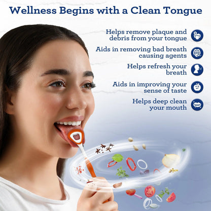 Dual Action Tongue Cleaner – 1 Pack (Colors May Vary)