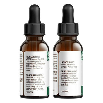 Gutcleanse With Wormwood, Clove & Fulvic Acid — 2-Step Supplement
