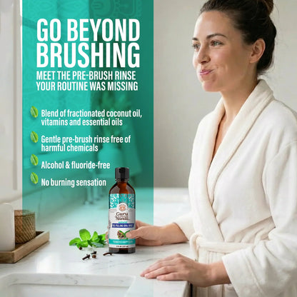 Farmed Mint Oil Pulling with 7 Essential Oils & Vitamins D3, E & K2