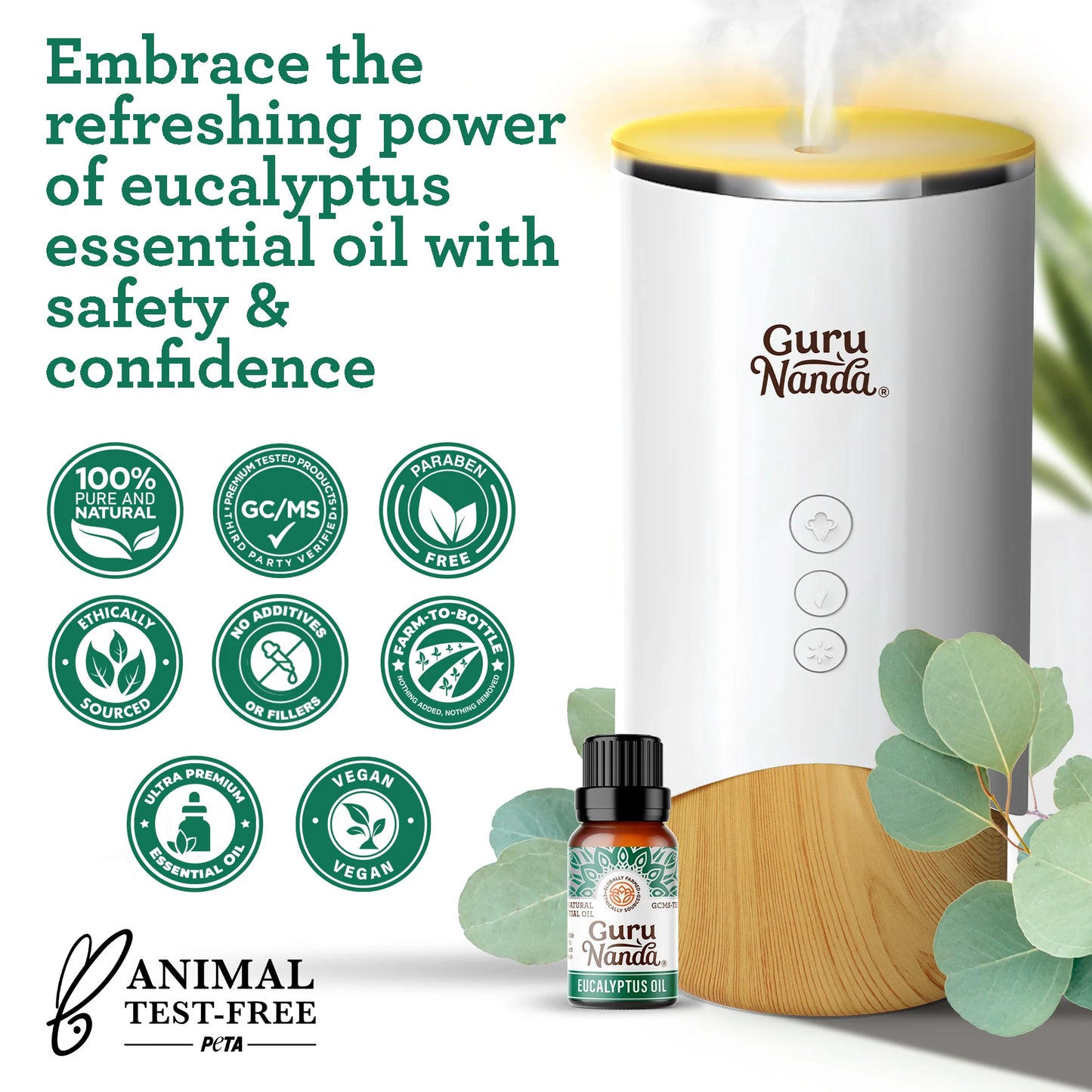 Eucalyptus Essential Oil, 15 ML – 2-Pack