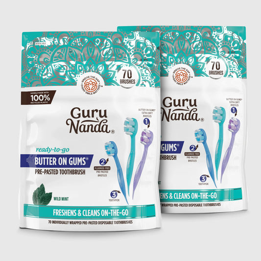 Ready-to-Go Butter on Gums Pre-Pasted Toothbrushes