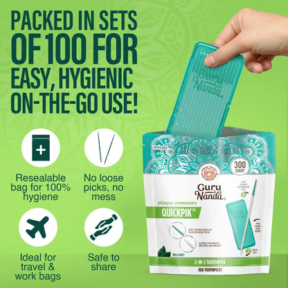 2-in-1 QuickPik Toothpick with Travel Case
