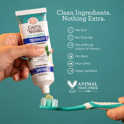 Hydroxyapatite & Neem Whitening Toothpaste, Fluoride Free