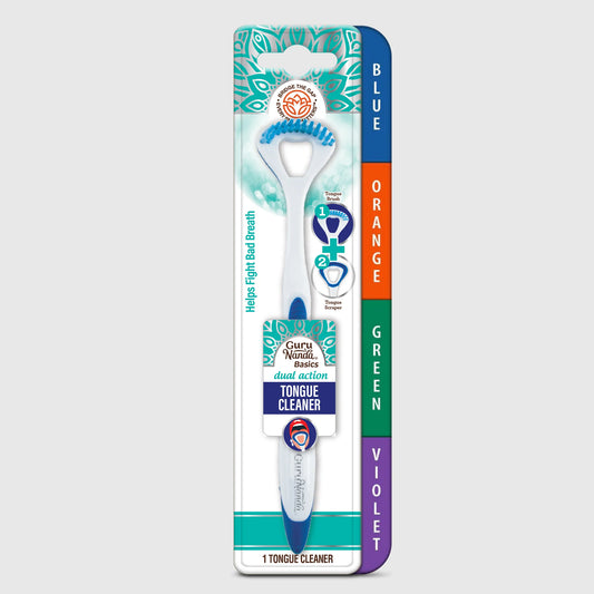Dual Action Tongue Cleaner – 1 Pack (Colors May Vary)