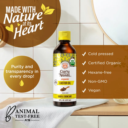 Organic Castor Oil – 8 oz