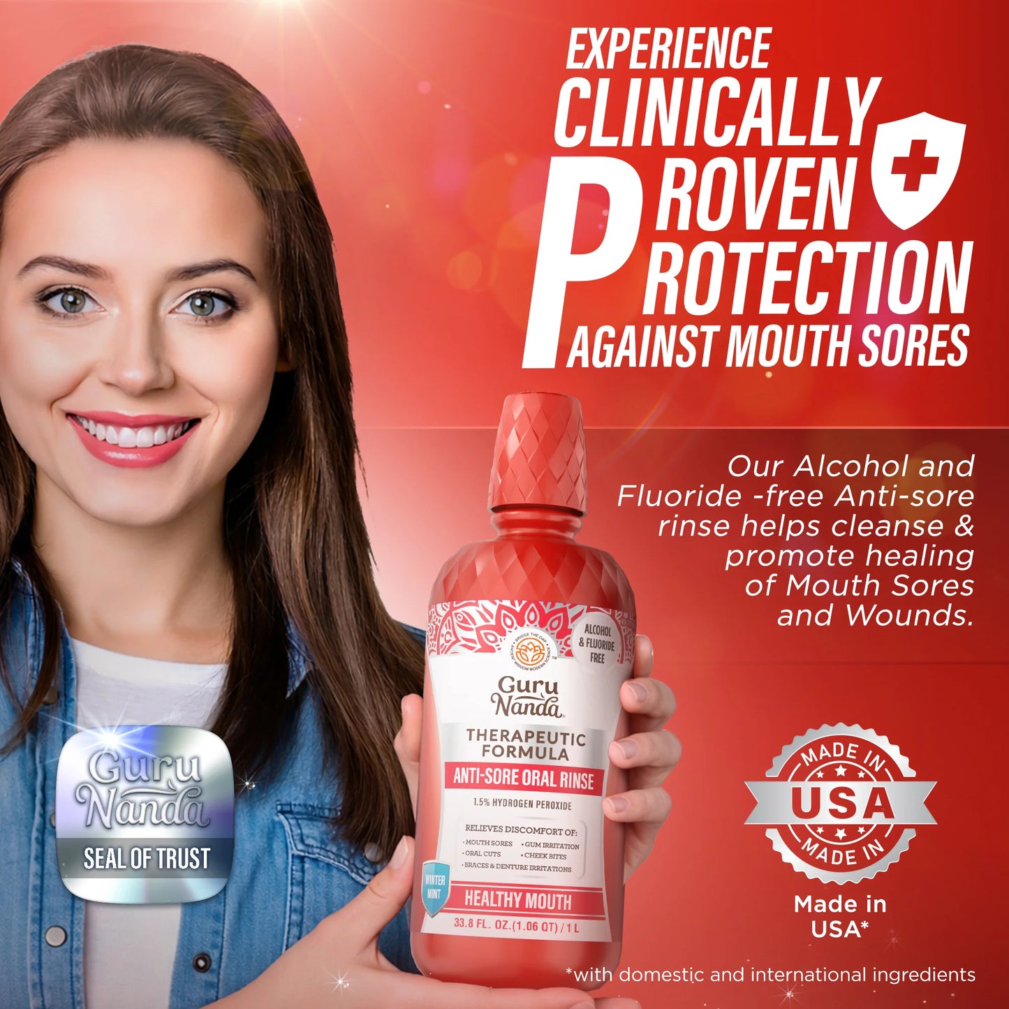 Anti-Sore Oral Rinse, Winter Mint