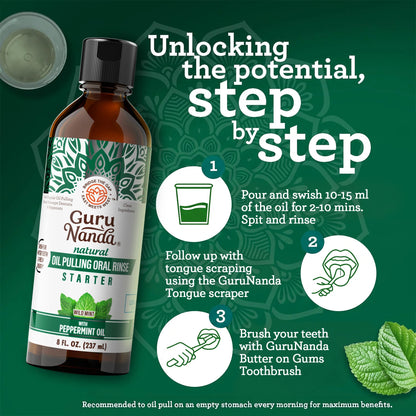 Coconut & Peppermint Oil Pulling – 8 fl. oz.