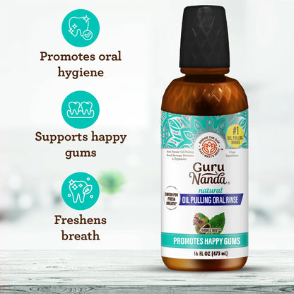 Farmed Mint Oil Pulling with 7 Essential Oils & Vitamins D3, E & K2
