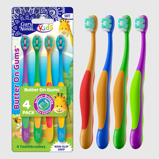 Kids Butter on Gums Toothbrush – 4 Pack