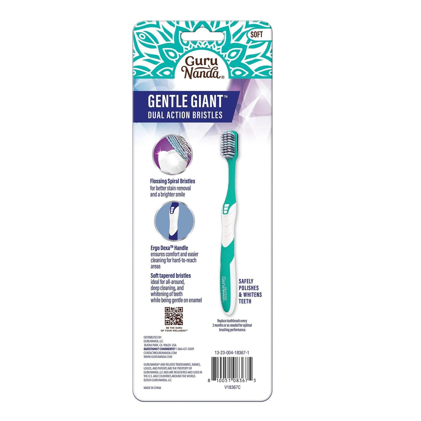Gentle Giant Whitening Spiral Toothbrush