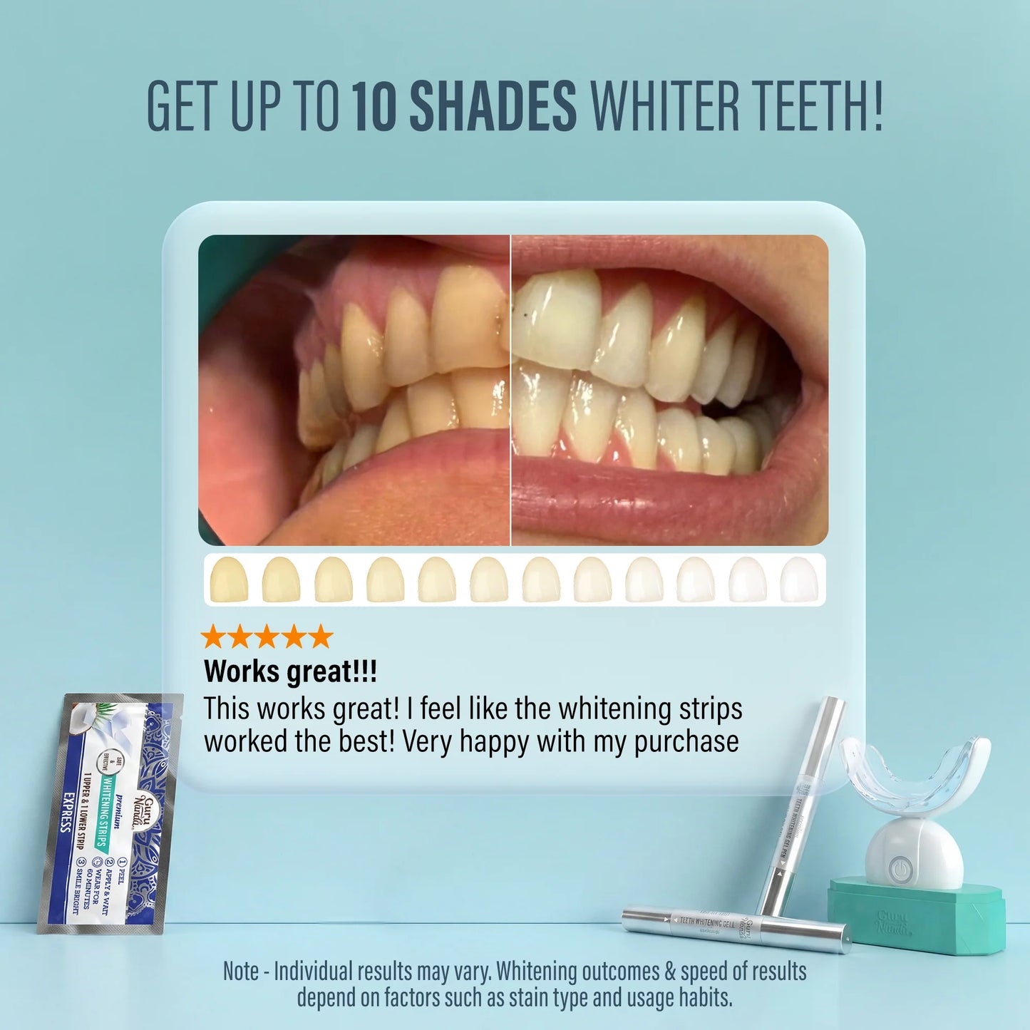 Wireless LED Teeth Whitening Kit