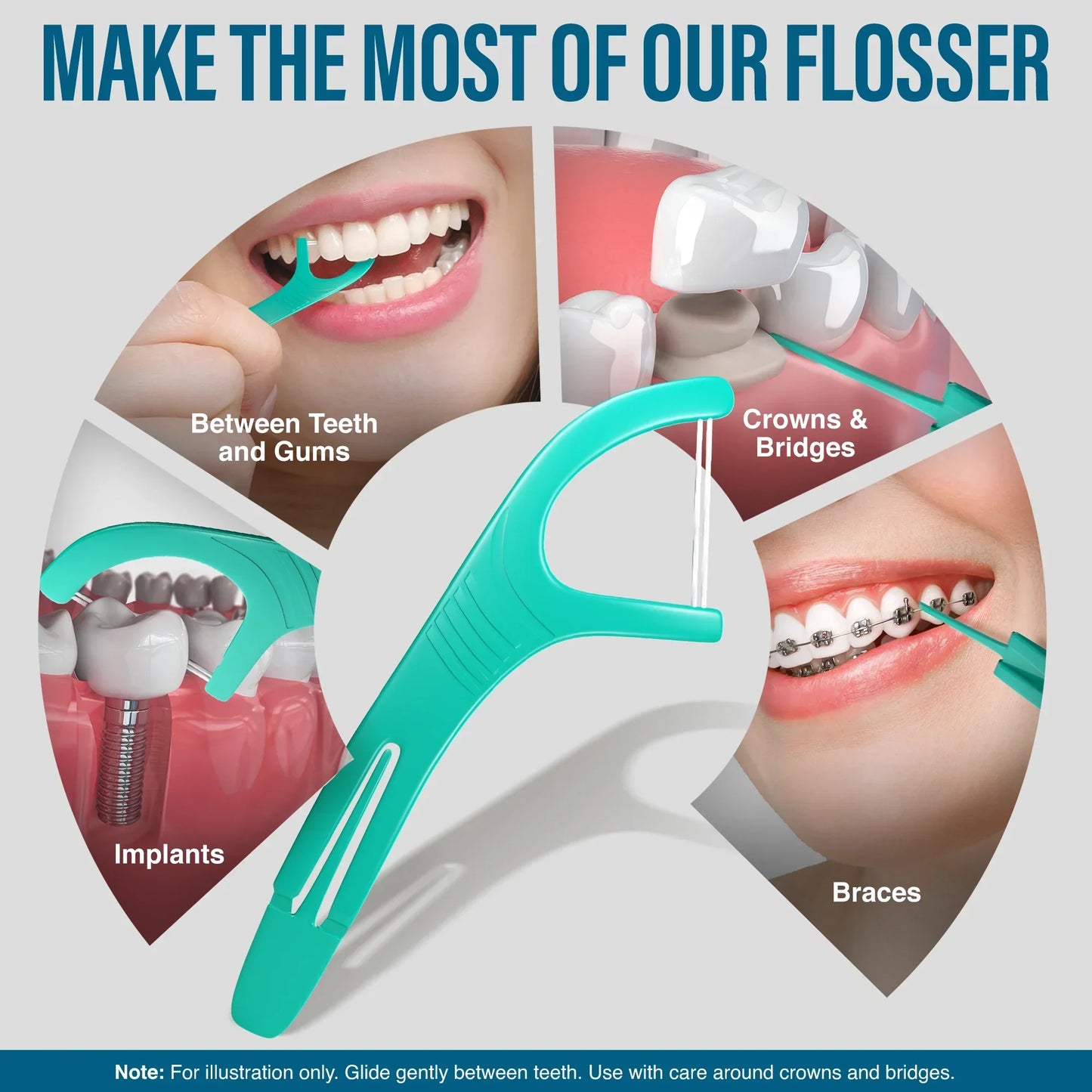 Dual Slickers Floss Picks